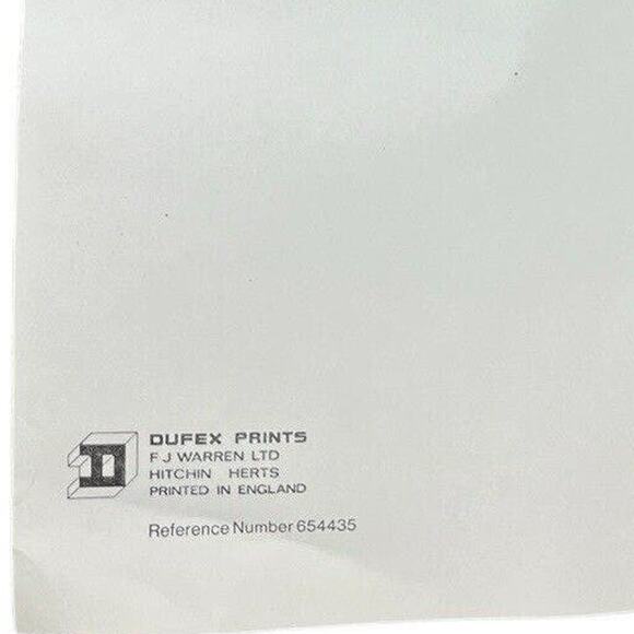 Vintage Clown Dufex Foil Print 80s Unframed 654435 FJ Warren Ltd Kitsch - Picture 9 of 9